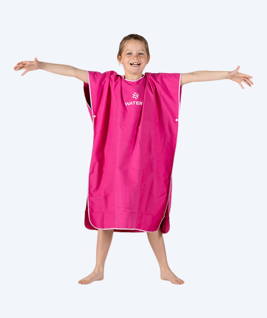 Watery bathing poncho for junior (6-15) - Microfiber - Pink