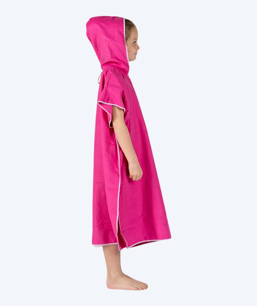 Watery bathing poncho for junior (6-15) - Microfiber - Pink