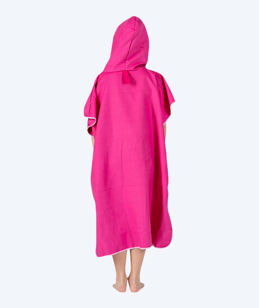 Watery bathing poncho for junior (6-15) - Microfiber - Pink