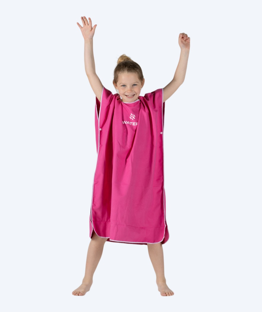 Watery bathing poncho for junior (6-15) - Microfiber - Pink