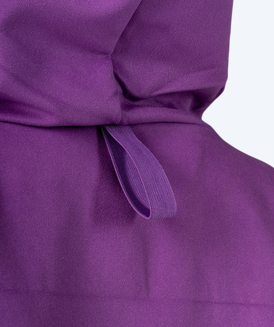 Watery bathing poncho for junior (6-15) - Microfiber - Purple