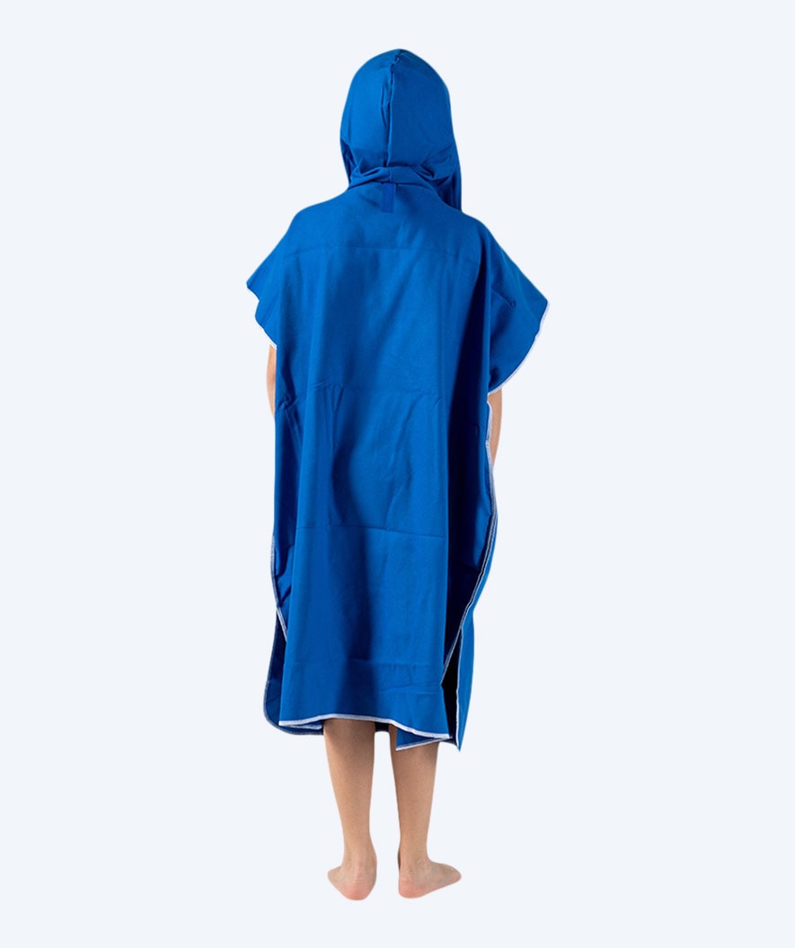 Watery bathing poncho for junior (6-15) - Microfiber - Royal Blue