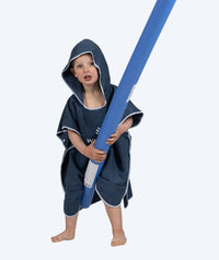 Watery bathing poncho for kids (1-6) - Microfiber - Dark blue