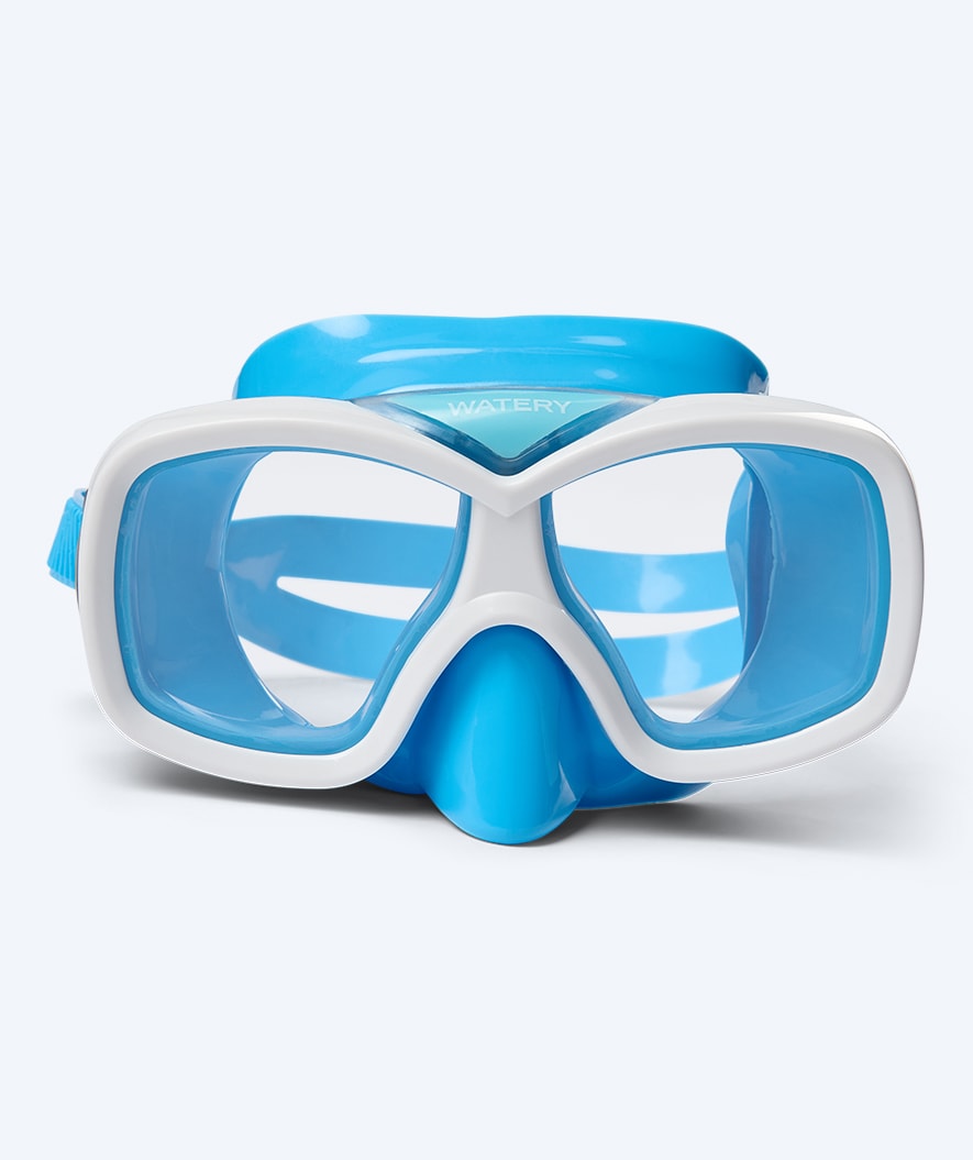 Watery snorkel set for junior (8-15) - Misu/Rilian - Blue/Black