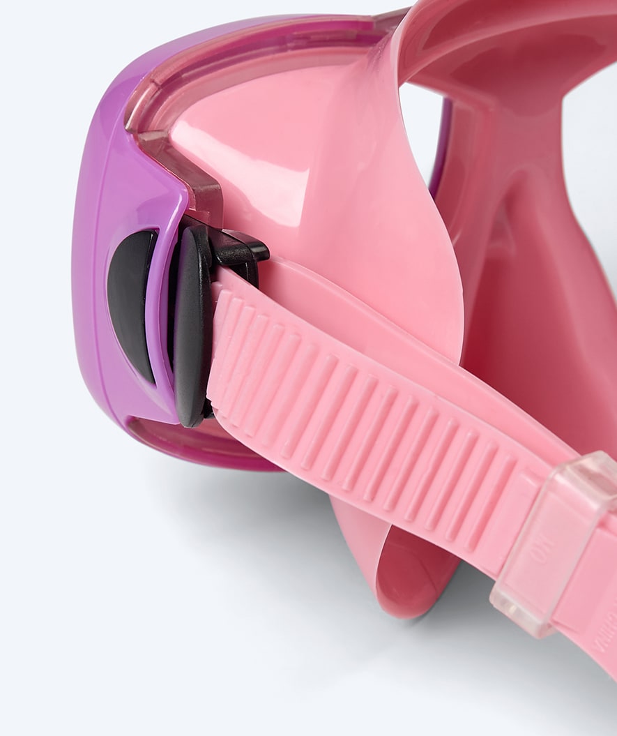 Watery diving mask for junior (8-15) - Misu - Light pink/purple