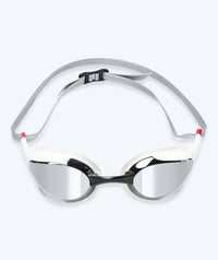 Watery Elite swimming goggles - Murphy Mirror - White/silver