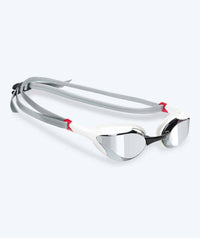 Watery Elite swimming goggles - Murphy Mirror - White/silver