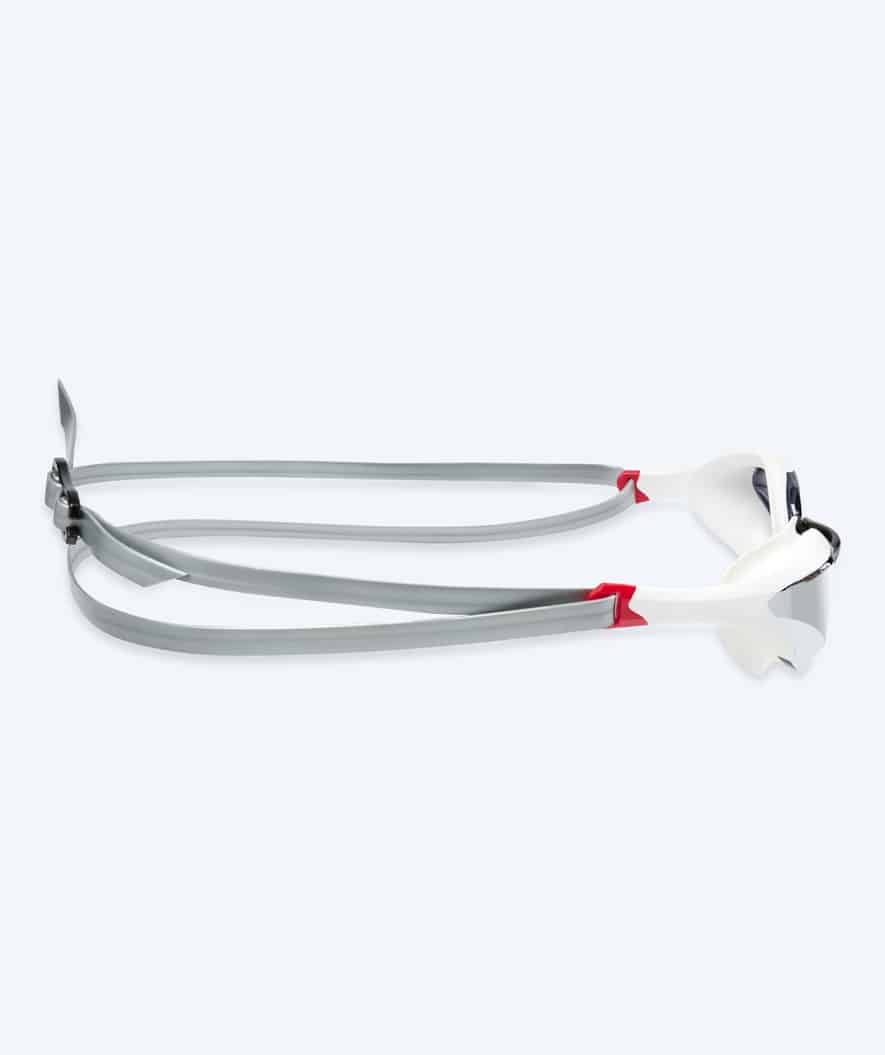 Watery Elite swimming goggles - Murphy Mirror - White/silver