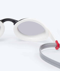 Watery Elite swimming goggles - Murphy Mirror - White/silver