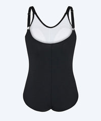 Watery Swimsuit with Inserts for Women - Mystique Stripes - Black