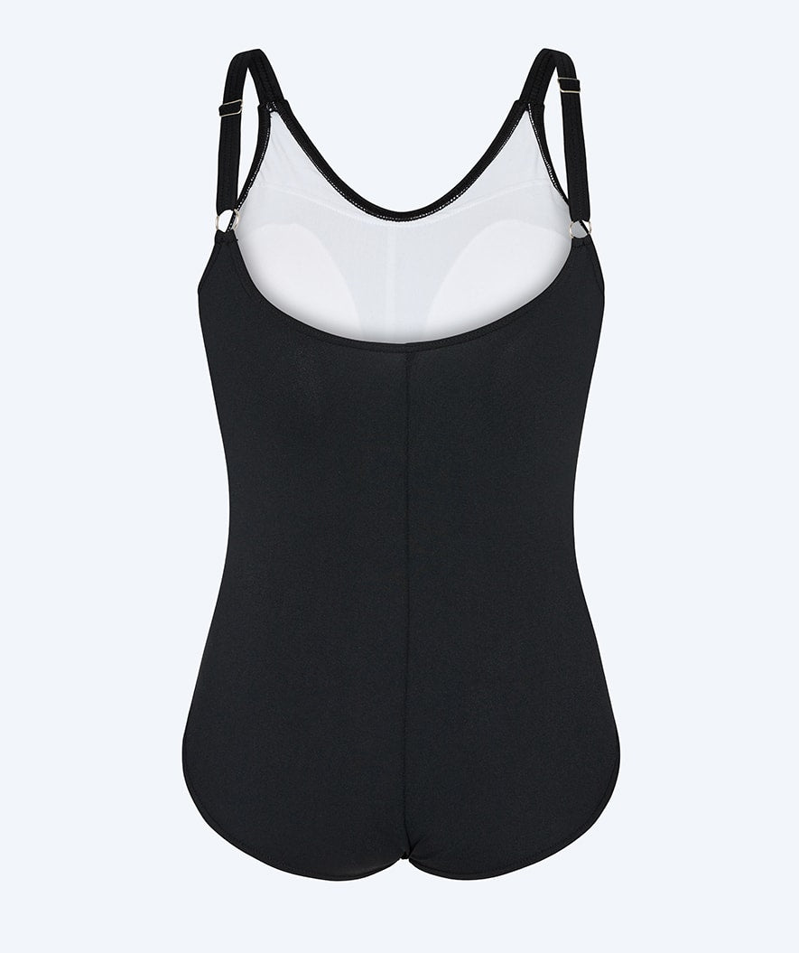 Watery Swimsuit with Inserts for Women - Mystique Stripes - Black