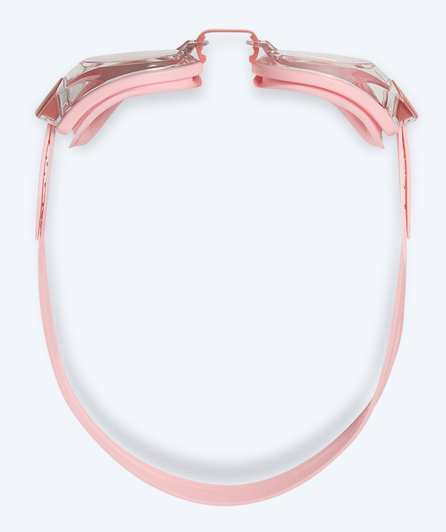 Watery nearsighted prescription swim goggles for adults - (-2.0) to (-5.0) - Naida - Pink
