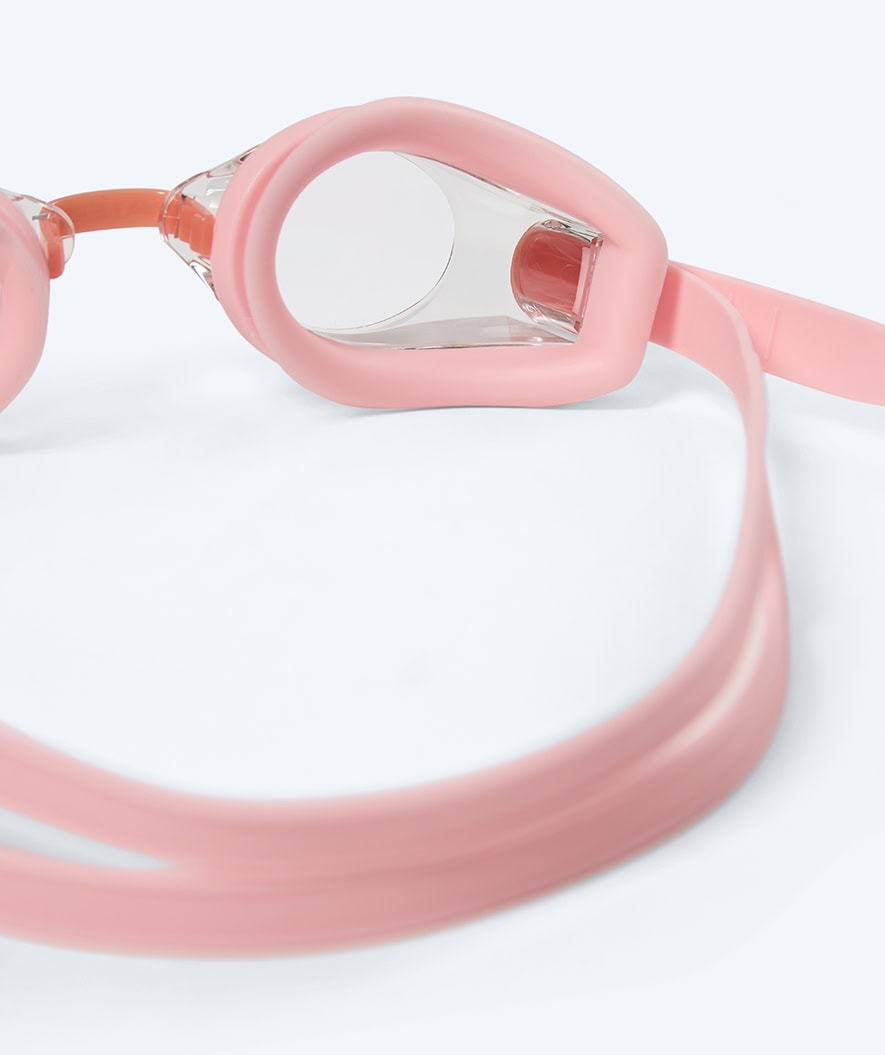 Watery nearsighted prescription swim goggles for adults - (-2.0) to (-5.0) - Naida - Pink