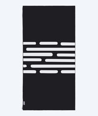 Watery microfiber towel (160 x 80 cm) - Eco Nebraska - Black