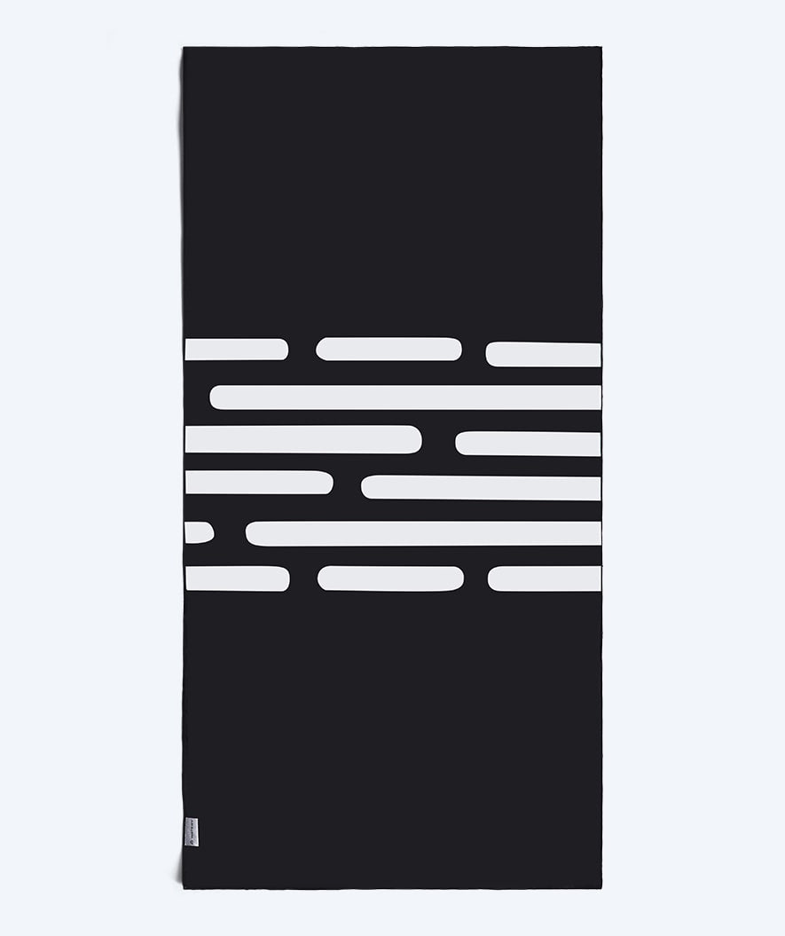 Watery microfiber towel (160 x 80 cm) - Eco Nebraska - Black