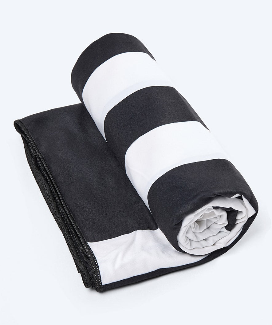 Watery microfiber towel (160 x 80 cm) - Eco Nebraska - Black