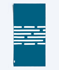 Watery microfiber towel (160 x 80 cm) - Eco Nebraska - Blue