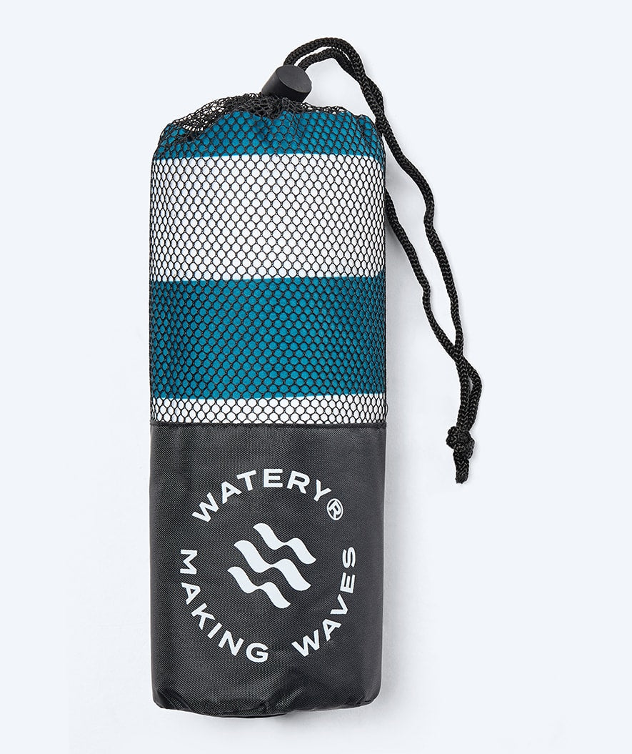 Watery microfiber towel (160 x 80 cm) - Eco Nebraska - Blue