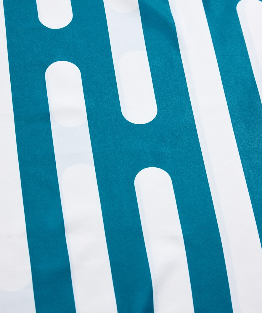Watery microfiber towel (160 x 80 cm) - Eco Nebraska - Blue