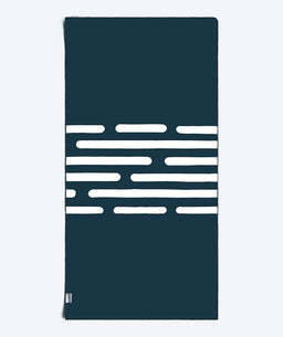 Watery microfiber towel (160 x 80 cm) - Eco Nebraska - Dark blue