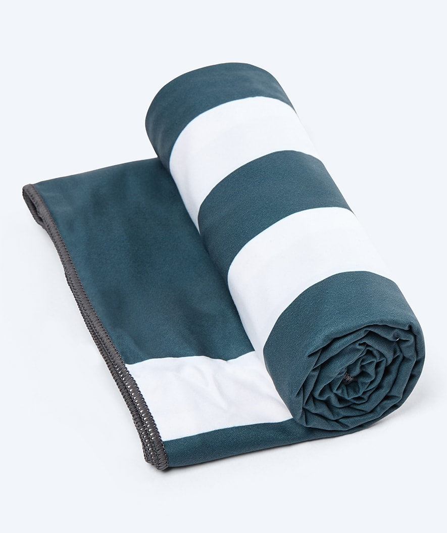 Watery microfiber towel (160 x 80 cm) - Eco Nebraska - Dark blue