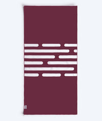 Watery microfiber towel (160 x 80 cm) - Eco Nebraska - Dust red