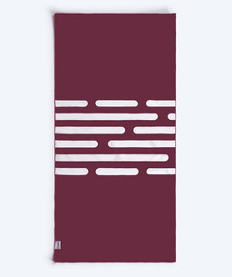 Watery microfiber towel (160 x 80 cm) - Eco Nebraska - Dust red