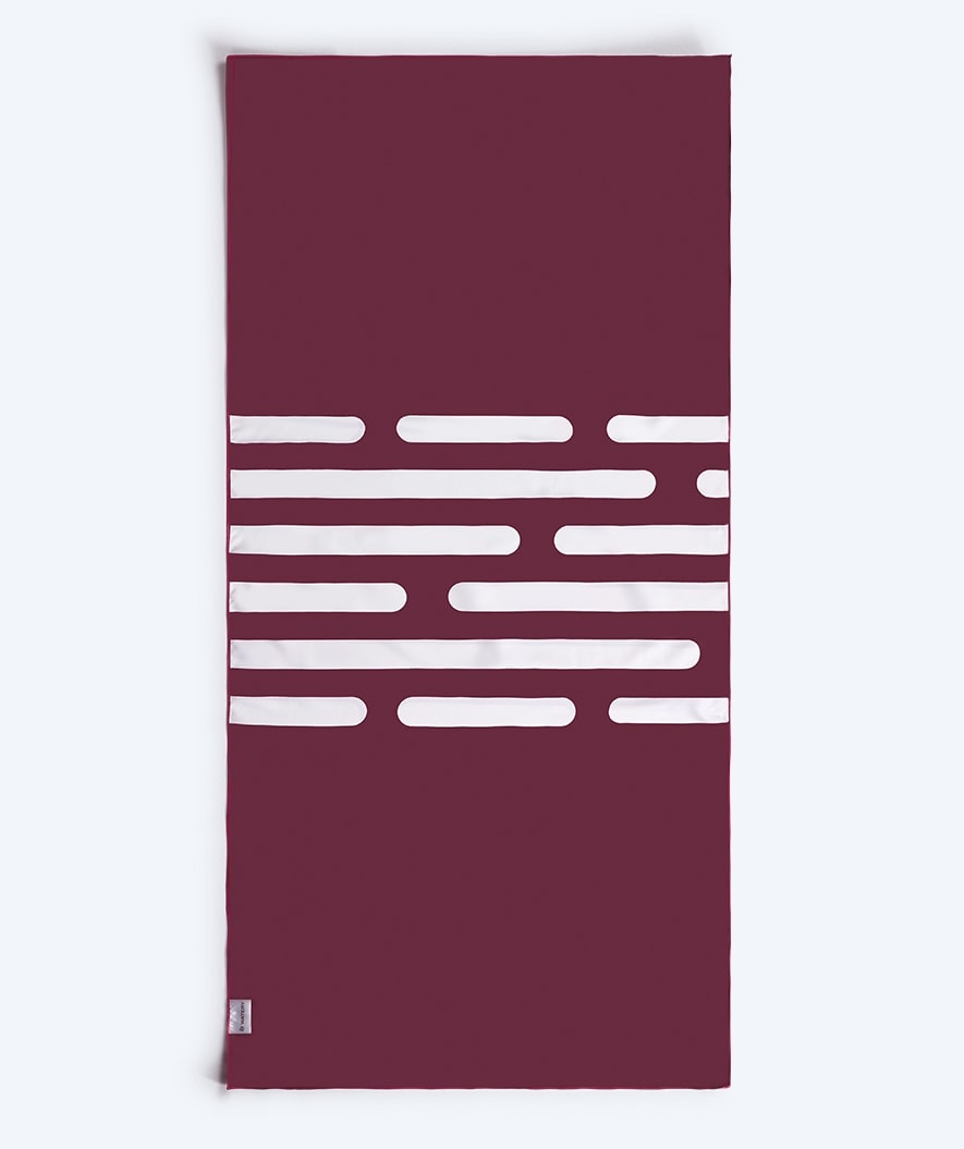 Watery microfiber towel (160 x 80 cm) - Eco Nebraska - Dust red