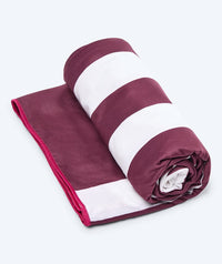 Watery microfiber towel (160 x 80 cm) - Eco Nebraska - Dust red