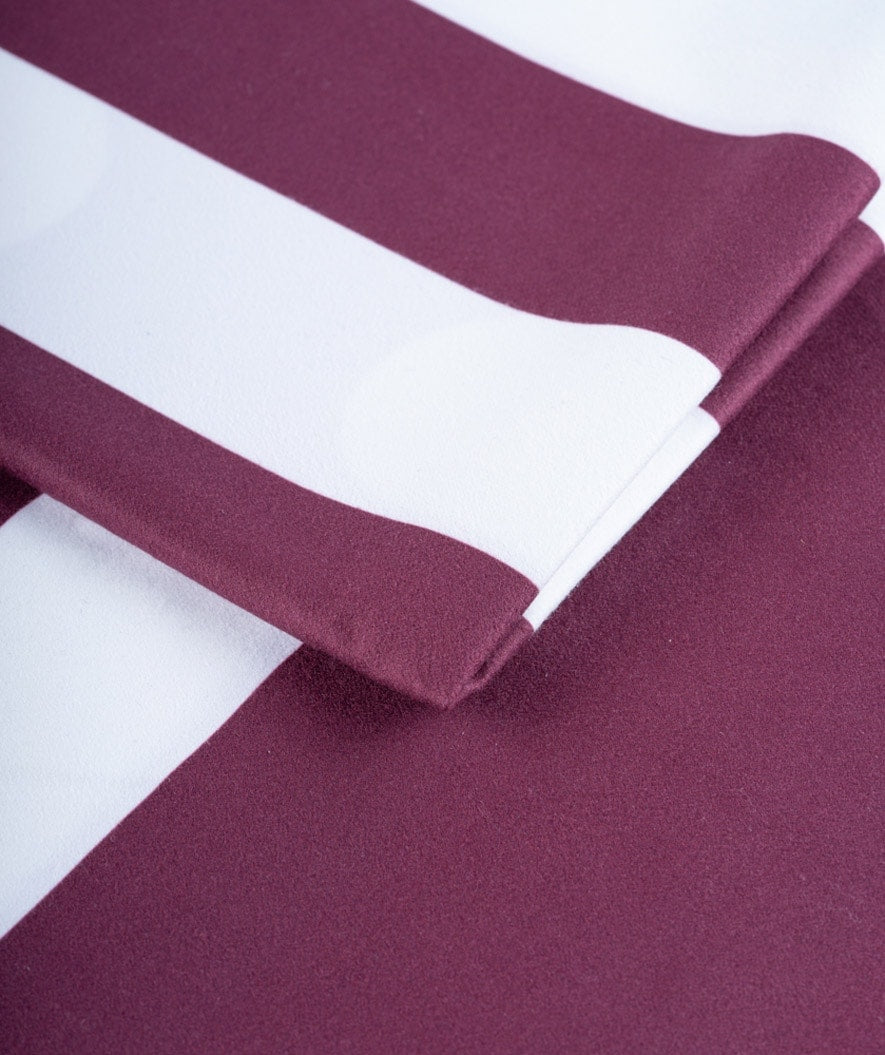 Watery microfiber towel - Eco Nebraska - Dust red