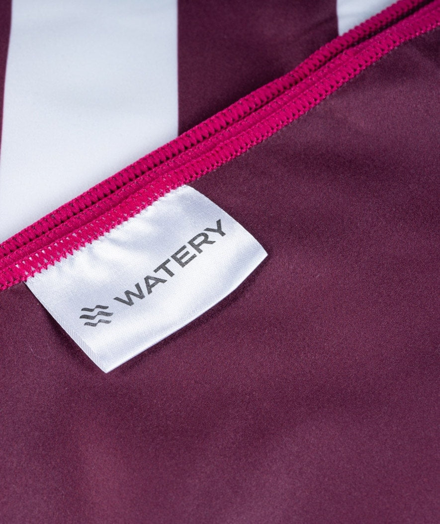 Watery microfiber towel - Eco Nebraska - Dust red