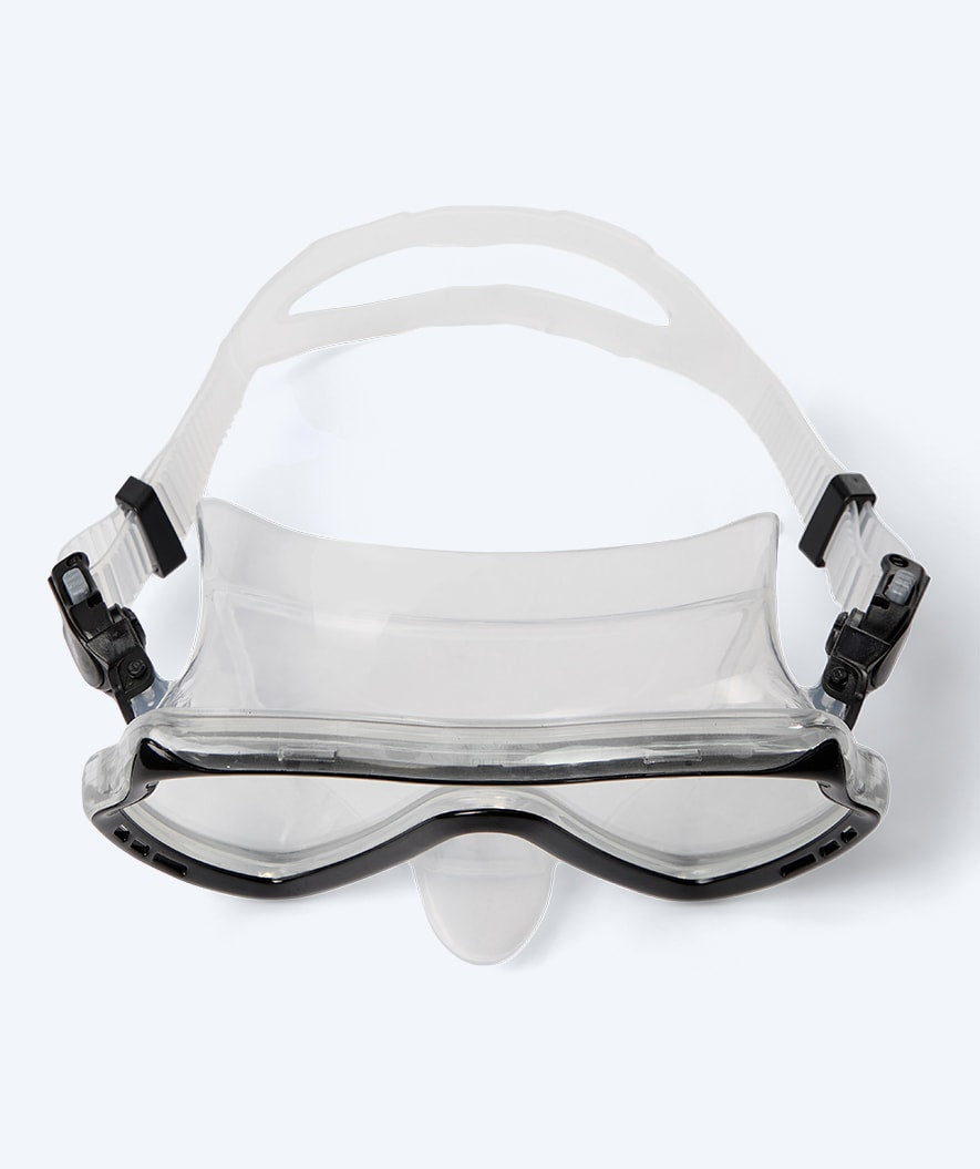 Watery diving mask for adults (from 15 years) - Nebula - Black