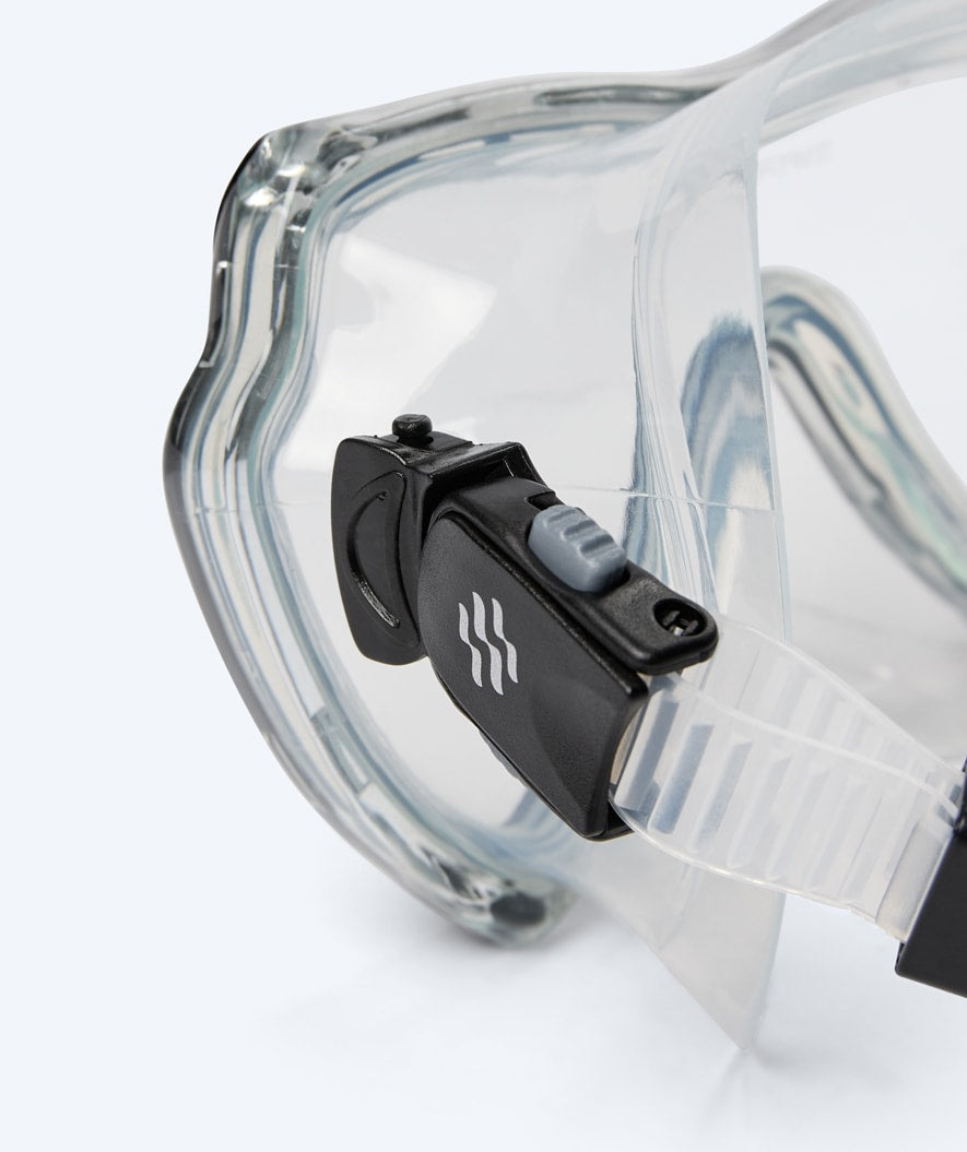 Watery Combo snorkel set for adults (from 15 years) - Nebula - Black