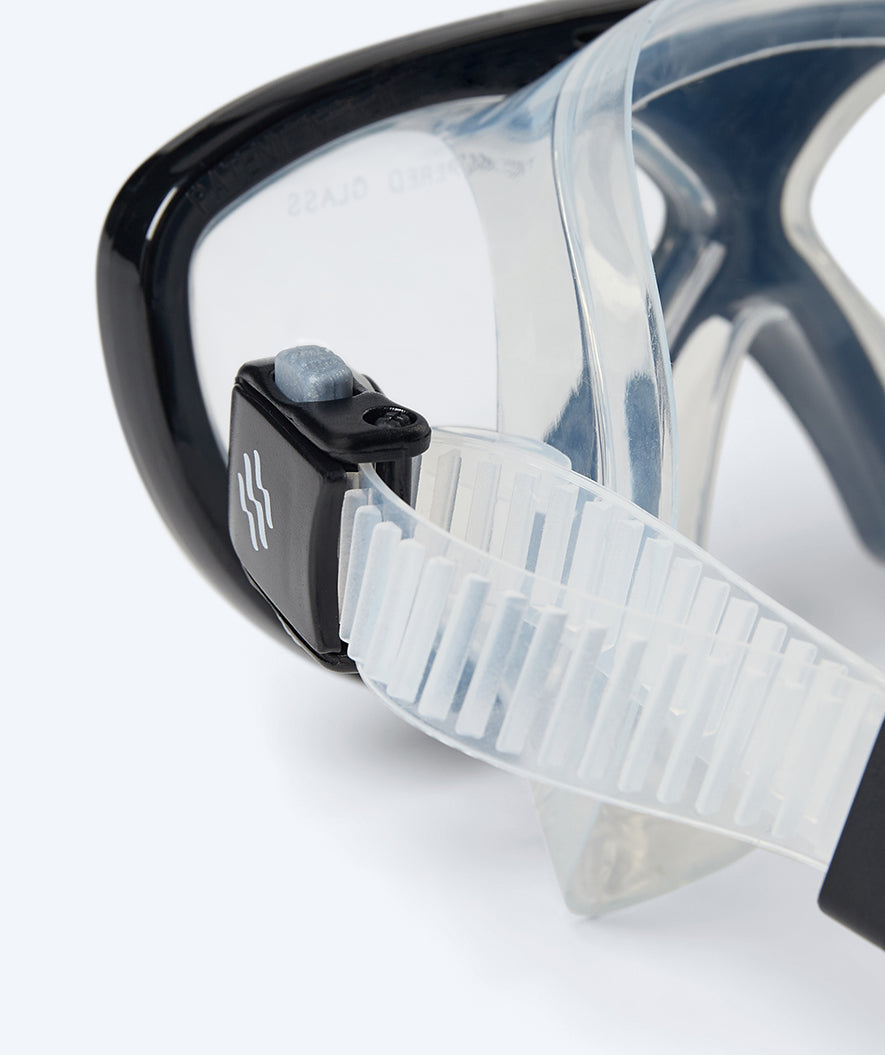 Watery diving mask for junior (8-15) - Ohio - Black