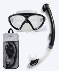 Watery Combo snorkel set for junior (8-15) - Ohio - Black