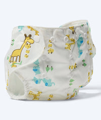 Watery swim nappy - Ondine - White with print