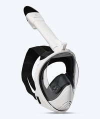 Watery full face diving mask for adults - Oxygen - White/black