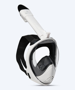 Watery full face diving mask for adults - Oxygen - White/black