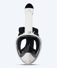 Watery full face diving mask for adults - Oxygen - White/black