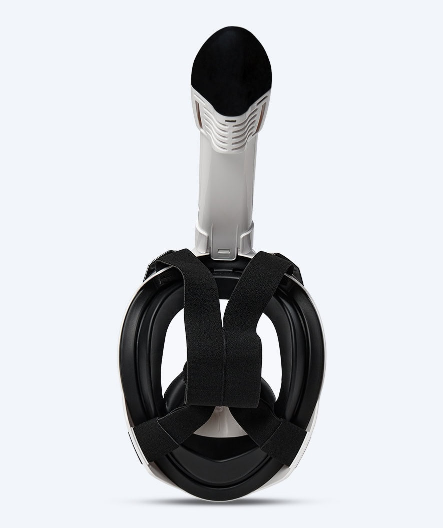 Watery full face diving mask for adults - Oxygen - White/black