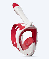 Watery full face diving mask for kids - Oxygen - White/red