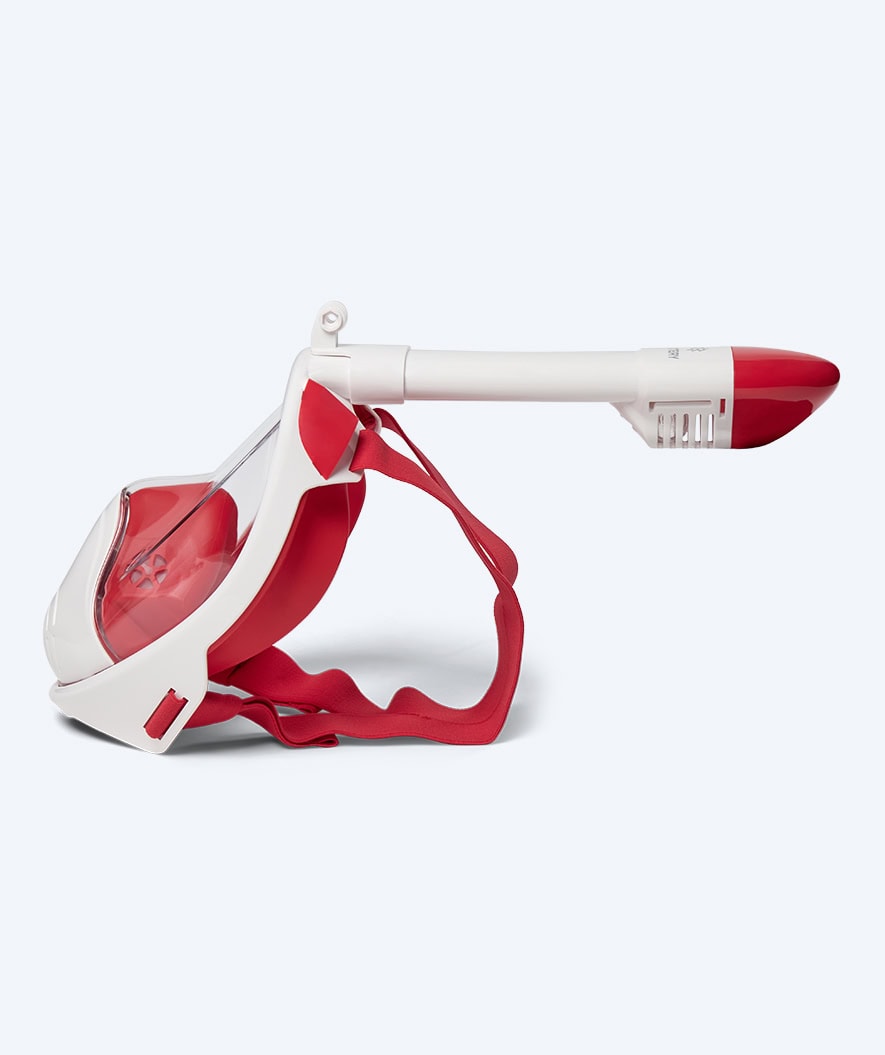 Watery full face diving mask for kids - Oxygen - White/red