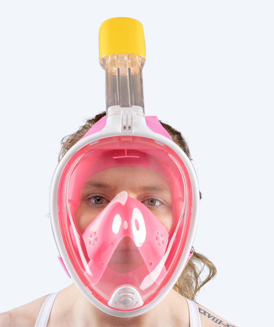 Watery full face diving mask for adults - Oxygen - Pink