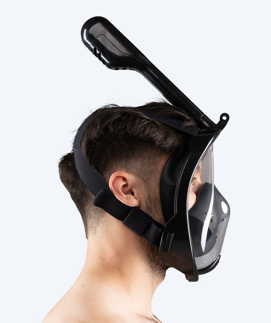 Watery full face diving mask for adults - Oxygen - Black