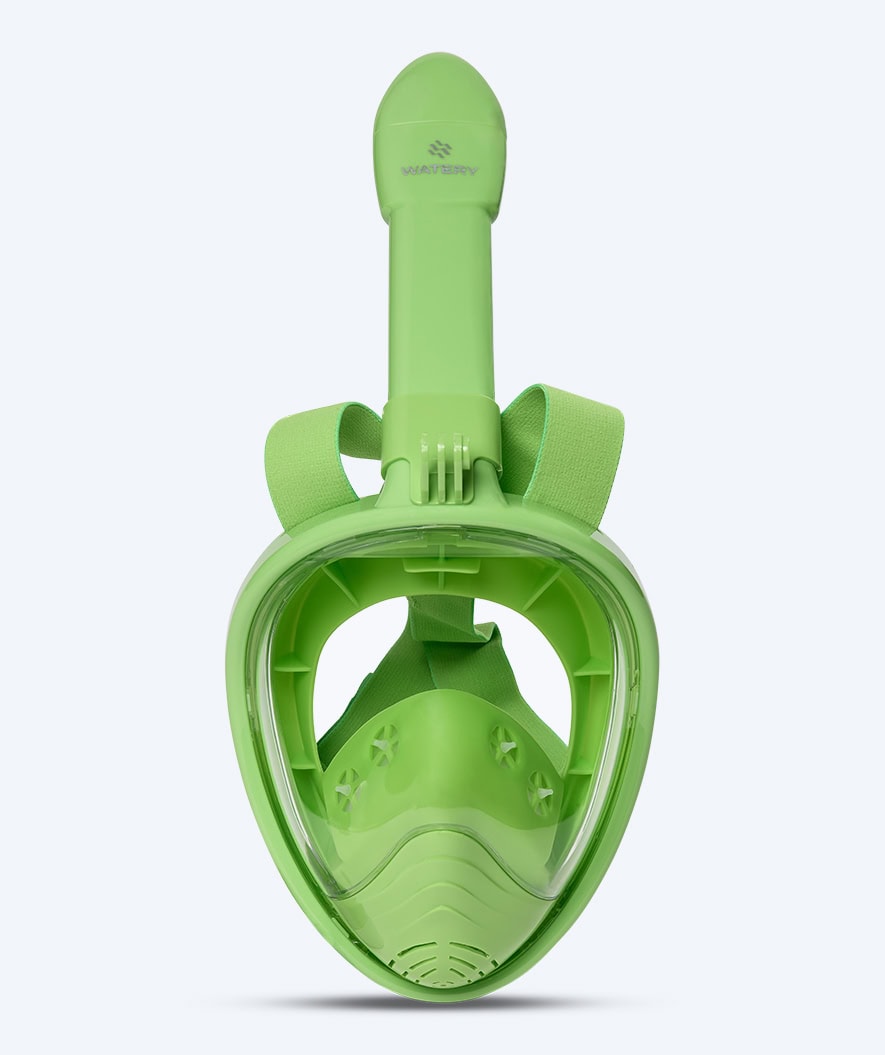 Watery full face diving mask for kids - Oxygen - Green