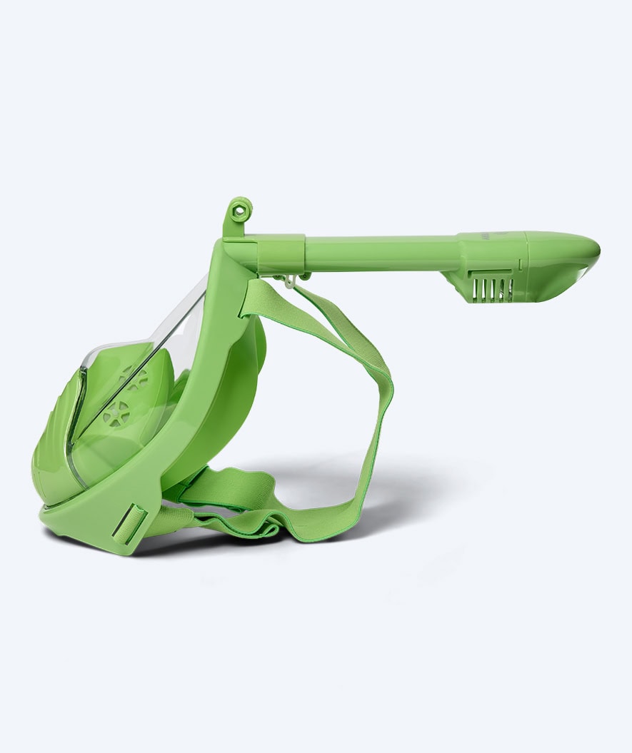Watery full face diving mask for kids - Oxygen - Green
