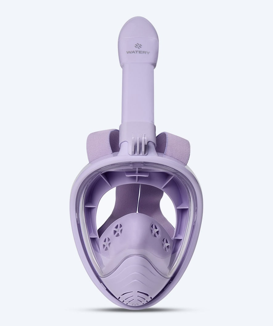 Watery full face diving mask for kids - Oxygen - Purple