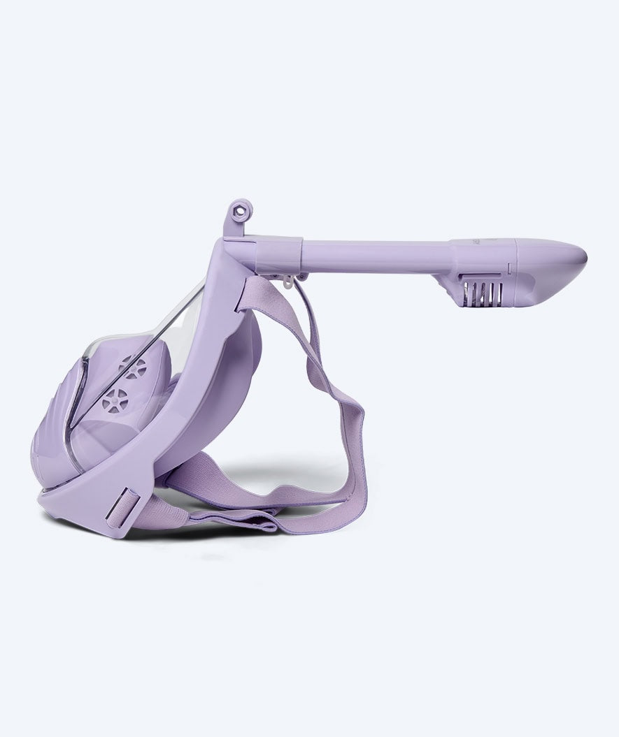 Watery full face diving mask for kids - Oxygen - Purple