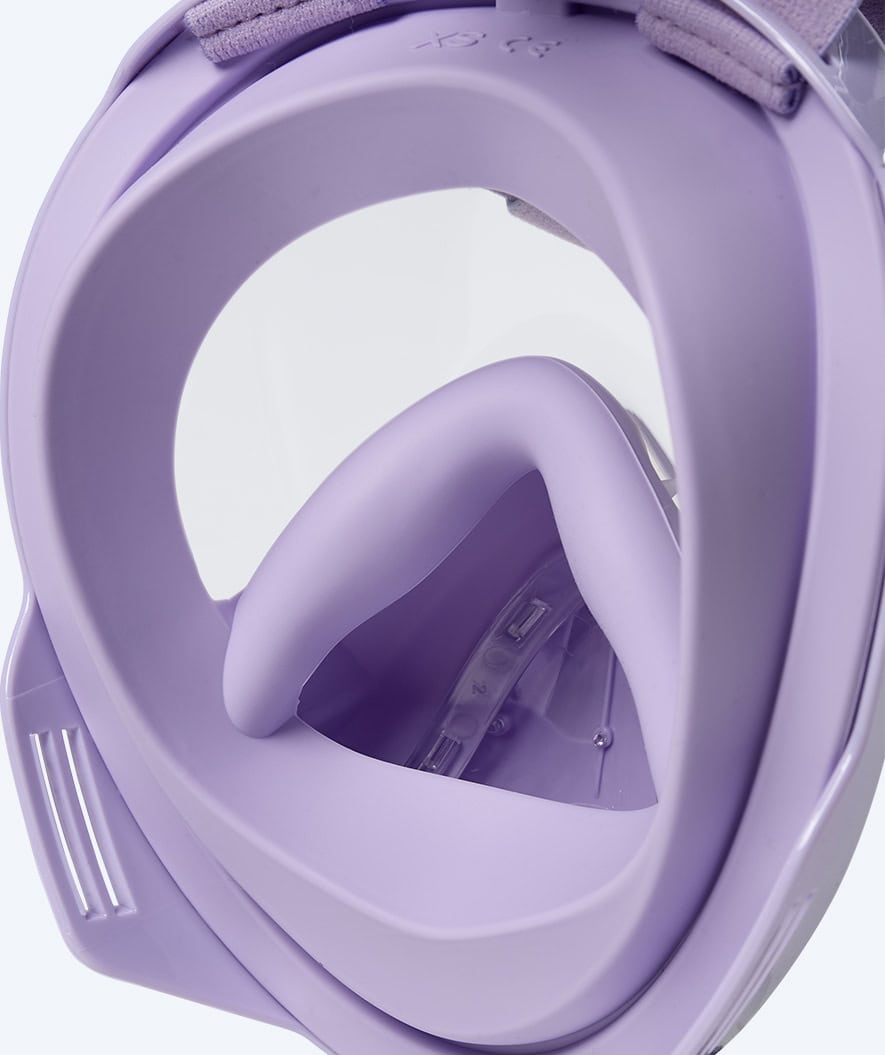 Watery full face diving mask for kids - Oxygen - Purple