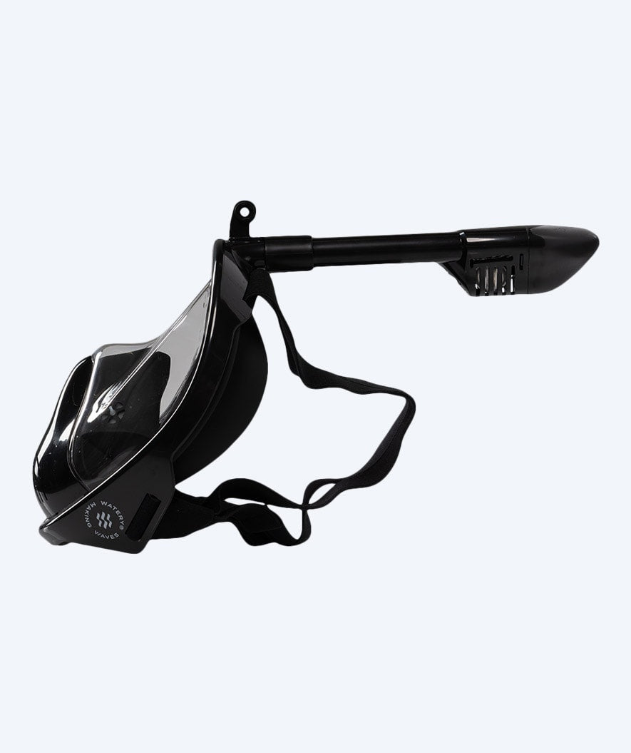 Watery full face diving mask for kids - Oxygen - Black